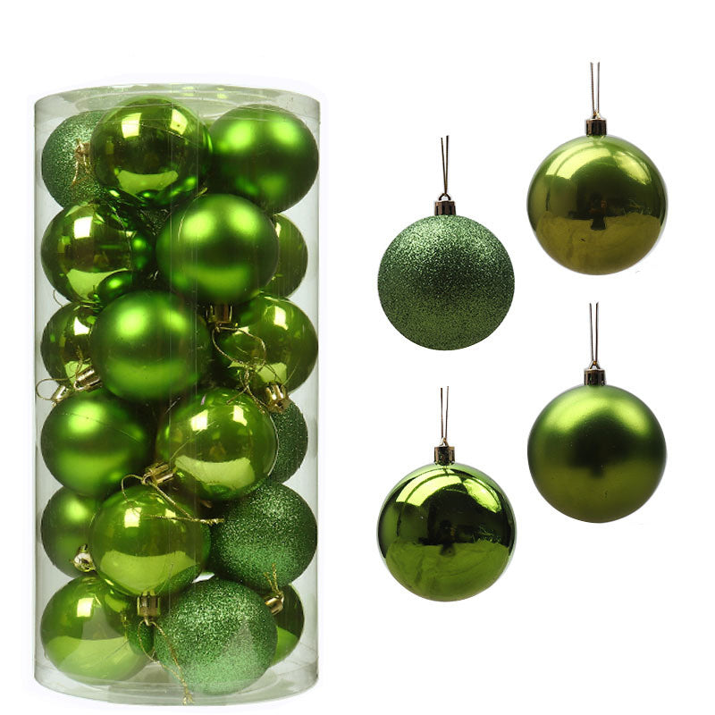 Christmas Ball Plastic Pendant Colorful Ball 3 Cm4cm6cm8CM Christmas Product Wholesale