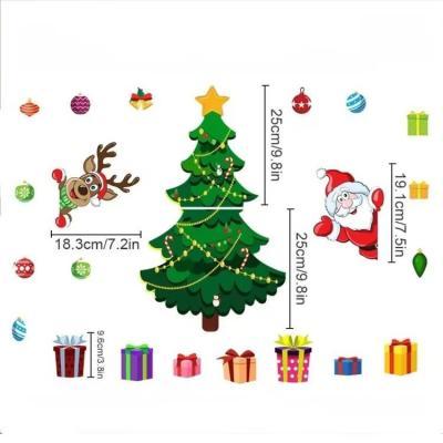 Christmas Decoration Refrigerator Sticker Set