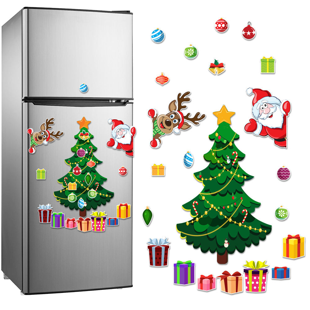 Christmas Decoration Refrigerator Sticker Set