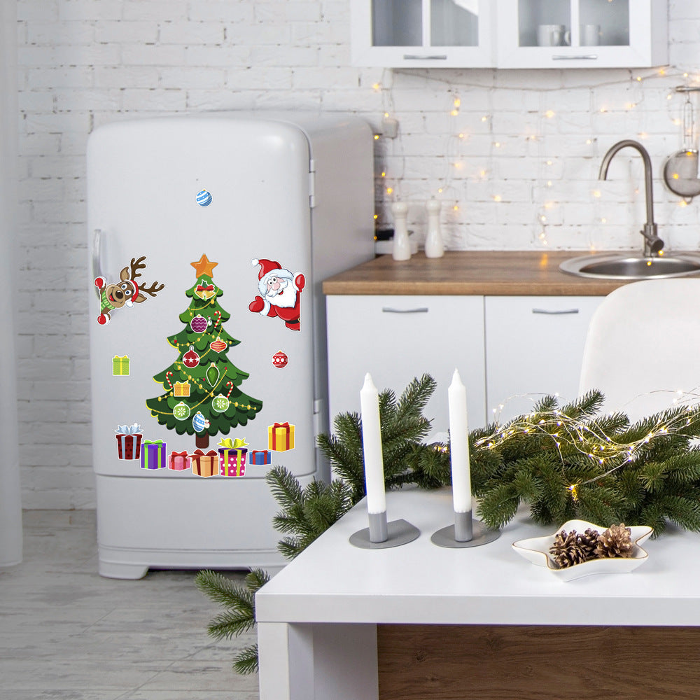 Christmas Decoration Refrigerator Sticker Set